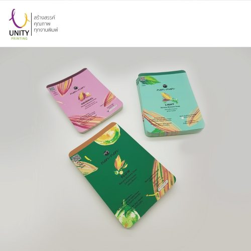 ตัวอย่างงานพิมพ์สติ๊กเกอร์ Unity printing