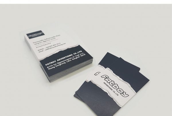 ตัวอย่างงานพิมพ์นามบัตร Unity printing