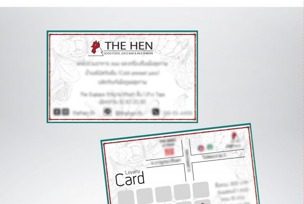 ตัวอย่างงานพิมพ์นามบัตร Unity printing