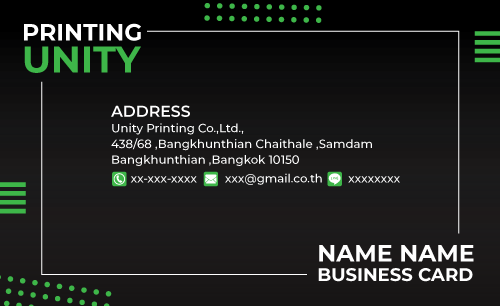 แบบ นามบัตร unityprinting AW-01