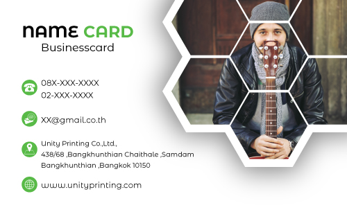 แบบ นามบัตร unityprinting AW-09