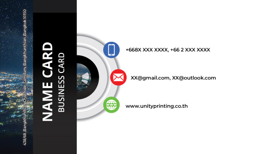 แบบ นามบัตร unityprinting AW-10