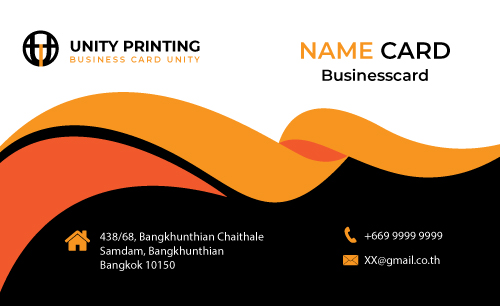 แบบ นามบัตร unityprinting AW-13