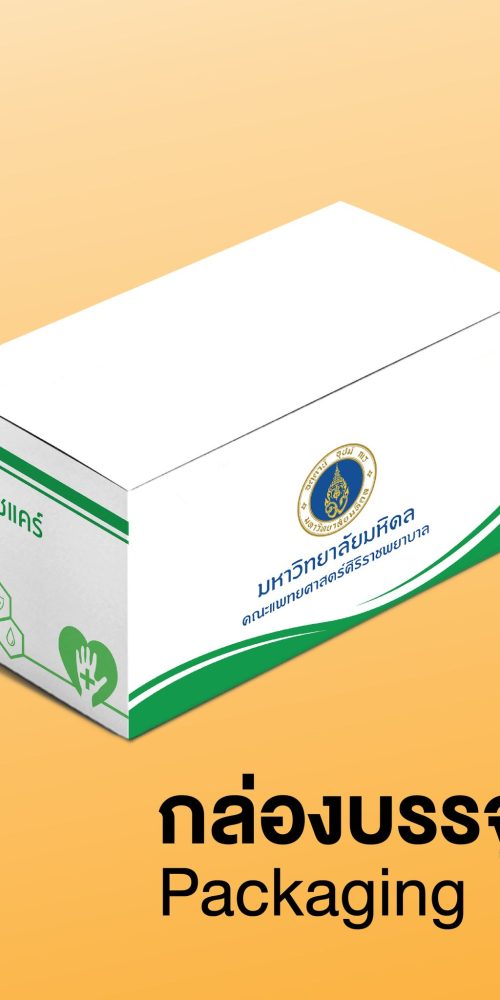 ล่องบรรจุภัณฑ์ (Packaging) กระดาษอาร์ตการ์ด 300 แกรม เคลือบด้าน